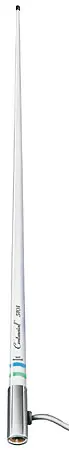 Shakespeare 5101 White 8Ft 6Db Vhf Antenna Chrome Ferrule 15Ft Rg58 Cable 1