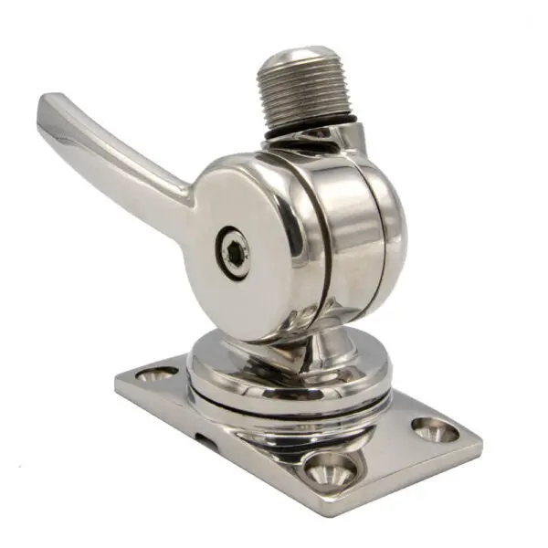 Shakespeare 6187 Compact Heavy Duty Stainless Steel 4-Way Ratchet Mount 1