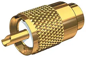 Shakespeare Pl259 Gold Plated Connector F/Rg8u/Rg213 1