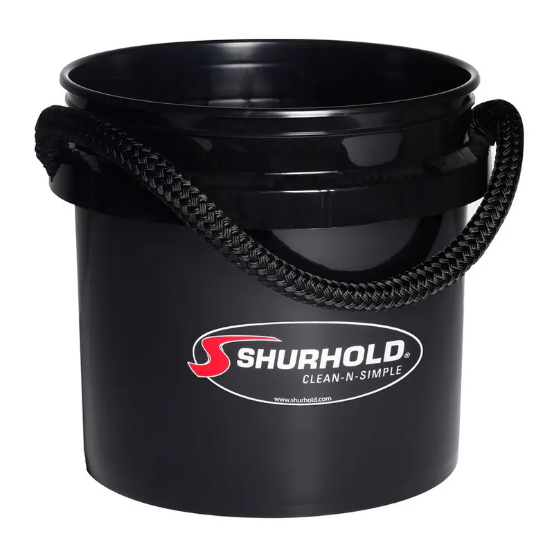 Shurhold Worlds Best Rope Handle Bucket - 3.5 Gallon - Black [2432] 1