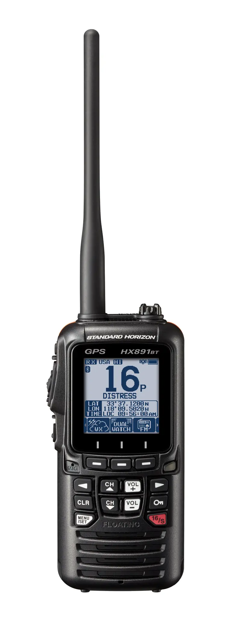 Standard Hx891btbk Handheld Vhf 6W Class H Dsc Gps Bluetooth Fm Receiver 1
