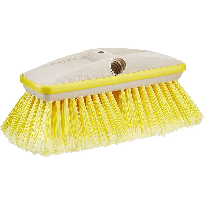 Star Brite Deluxe Yellow Soft Wash 8" Brush Head W/Bumper - Dual Connections [40161] 1