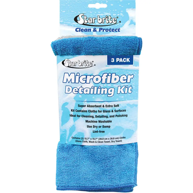 Star Brite Microfiber Detailing Kit - Ultimate Cleaning Solution *3-Pack [40079] 1