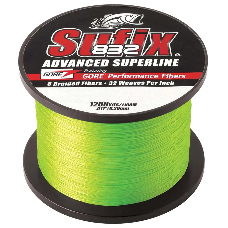 Sufix 832 Advanced Superline Braid - 10Lb - Neon Lime - 1200 Yds [660-310L] 1