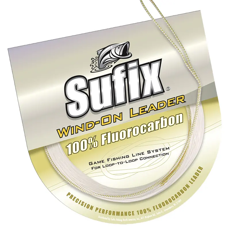 Sufix Wind-On 100% Clear Fluorocarbon Leader - 50Lb - 11 Yds [700-050F] 1