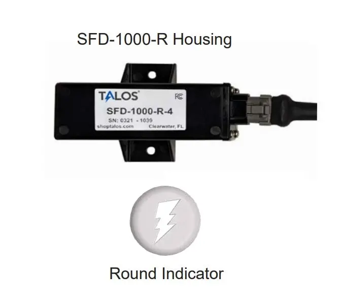 Talos Sfd1000r White Round Flush Mount Lightning Detector With 20Ft Cable 1
