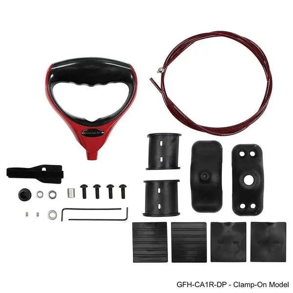 Th Marine G-Force Handle And Cable Red With Trolling Motor Clamp 1