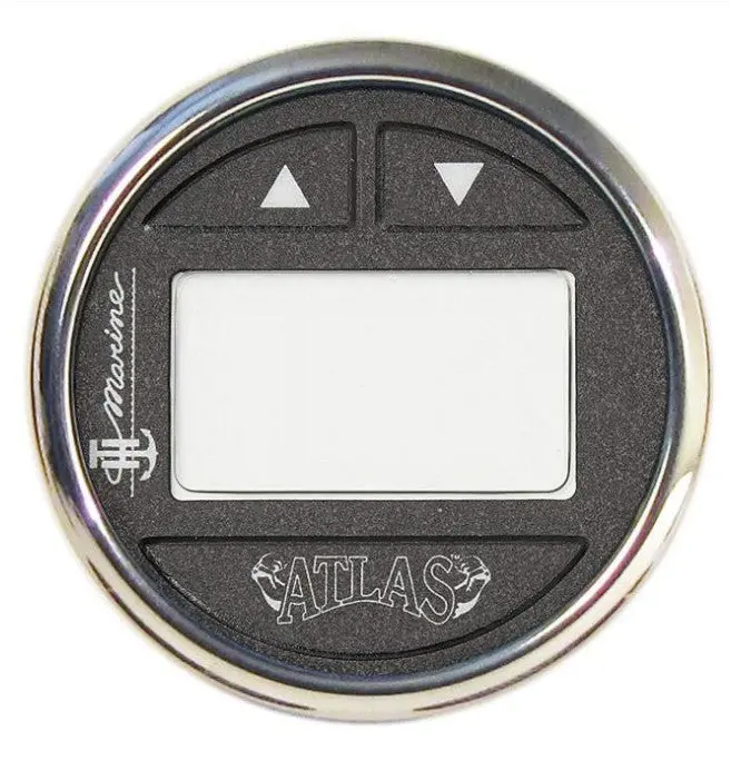Th Marine Hydraulic Gauge Kit Fits Atlas 6,10,12 & 14In Jack Plates, Stainless Steel Bezel 1