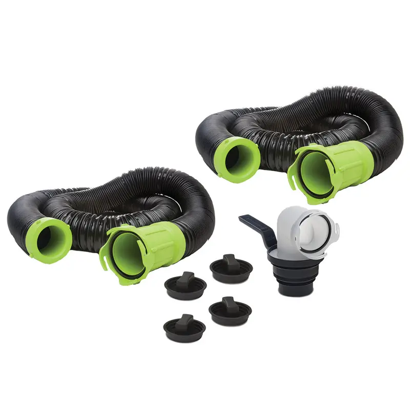 Thetford Titan Premium 20' Sewer Hose Kit W/Universal Bayonet Connection  5-In-1 Sewer Adapter W/Handle [17902] 1