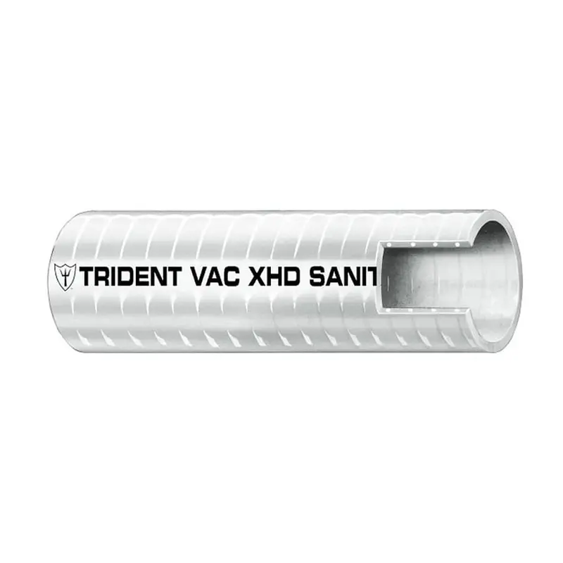 Trident Marine 1" Vac Xhd Sanitation Hose - Hard Pvc Helix - White - Sold By The Foot [148-1006-Ft] 1