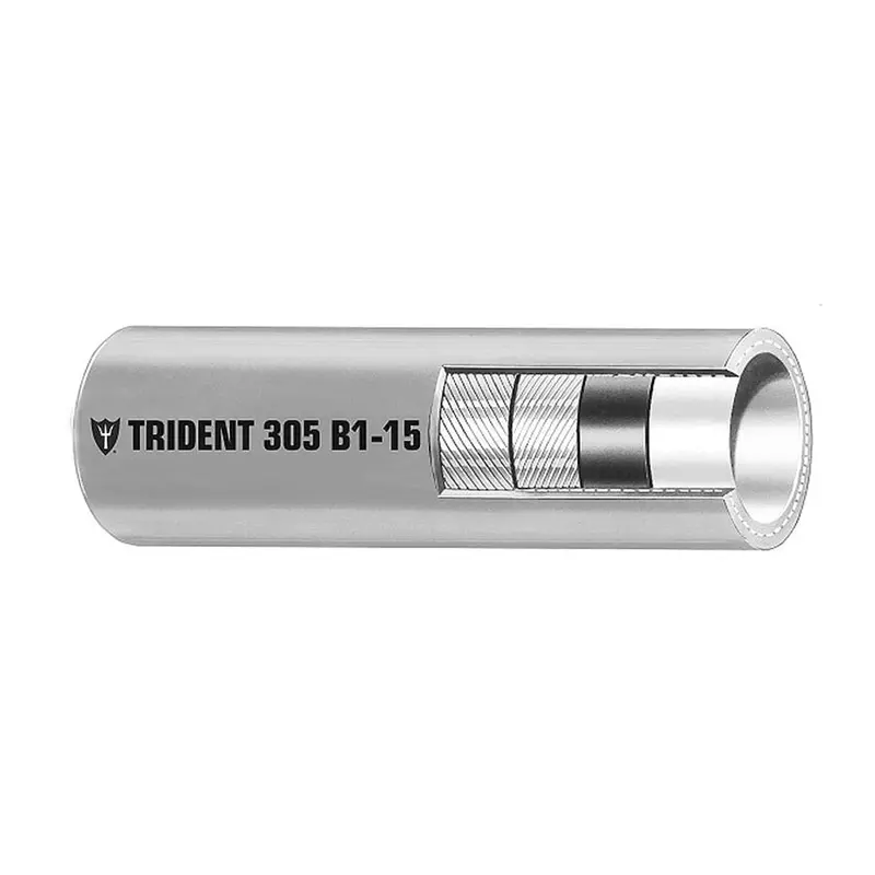 Trident Marine 3/8" X 50 Boxed Barrier Lined B1-15 Epa Compliant Outboard Fuel Line Hose - Gray [305-0386] 1
