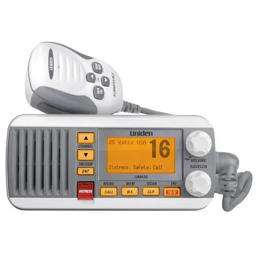 Uniden Um435 White Vhf Class D Dsc 25 Watt 1