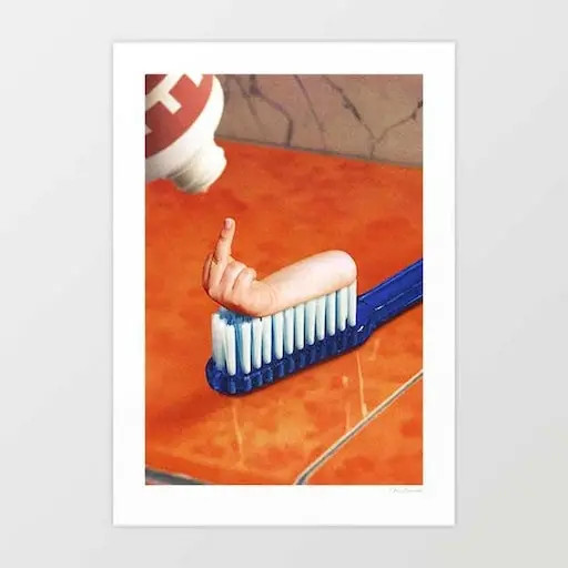 'Up Your Mouth' Art Print By Vertigo Artography 1