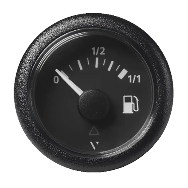 Veratron 52Mm (2-1/16") Viewline Fuel Tank Level Gauge - 0 To 1/1 - Black Dial  Round Bezel [A2c59514079] 1