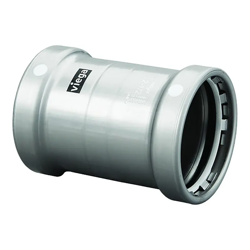 Viega Megapress 3" Carbon Steel Coupling W/O Stop W/Fmk - Double Press Connection - Smart Connect Technology [26690] 1
