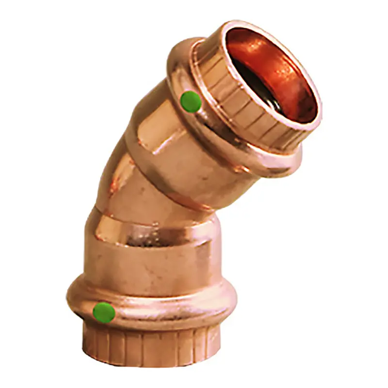 Viega Propress 1-1/2" - 45 Copper Elbow - Double Press Connection - Smart Connect Technology [77038] 1