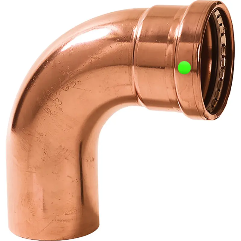 Viega Propress 2-1/2" - 90 Copper Elbow - Street/Press Connection - Smart Connect Technology [20638] 1