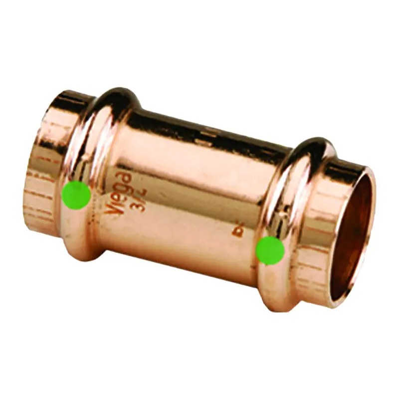 Viega Propress 3/4" Copper Coupling W/Stop - Double Press Connection - Smart Connect Technology [78052] 1