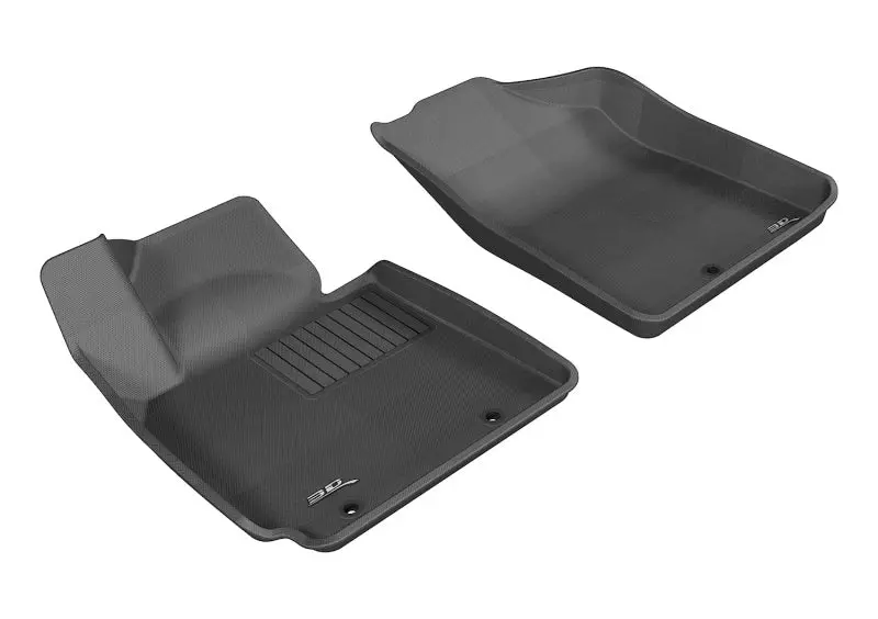 3D Maxpider Black All-Weather Floor Mat For 2012–2017 Hyundai Veloster (First Row) 1