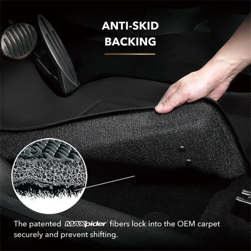 3D Maxpider Kagu-Series All-Weather Floor Mats For 2024 Tesla Model 3 – 1St & 2Nd Row, Black 2