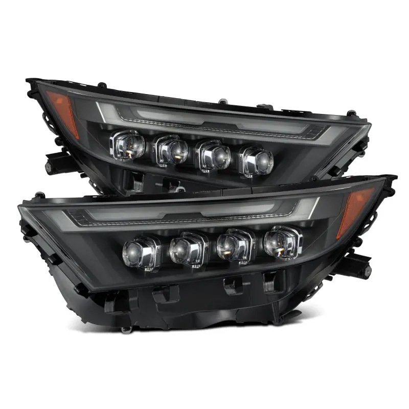 Alpharex 19-23 Toyota Rav4 Nova Led Projector Headlights Black 1