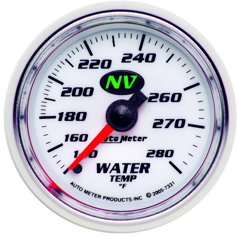 Autometer Gauge Water Temp 2-1/16In. 140-280 Deg. F Mechanical Nv 1