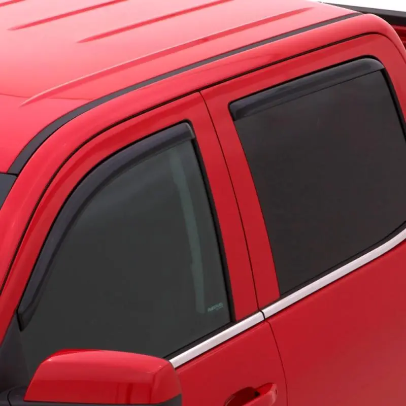 Avs In-Channel Window Deflectors For 2010–2017 Chevy Equinox – Front & Rear, Smoke Tint, 4-Piece 1