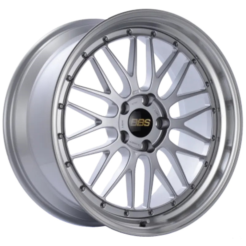 Bbs Lm Forged Aluminum Wheel – 19X8.5 Inches, 5X112 Bolt Pattern, Et25 Offset, Diamond Silver Face With Diamond-Cut Lip (82Mm Hub Bore Required) 1