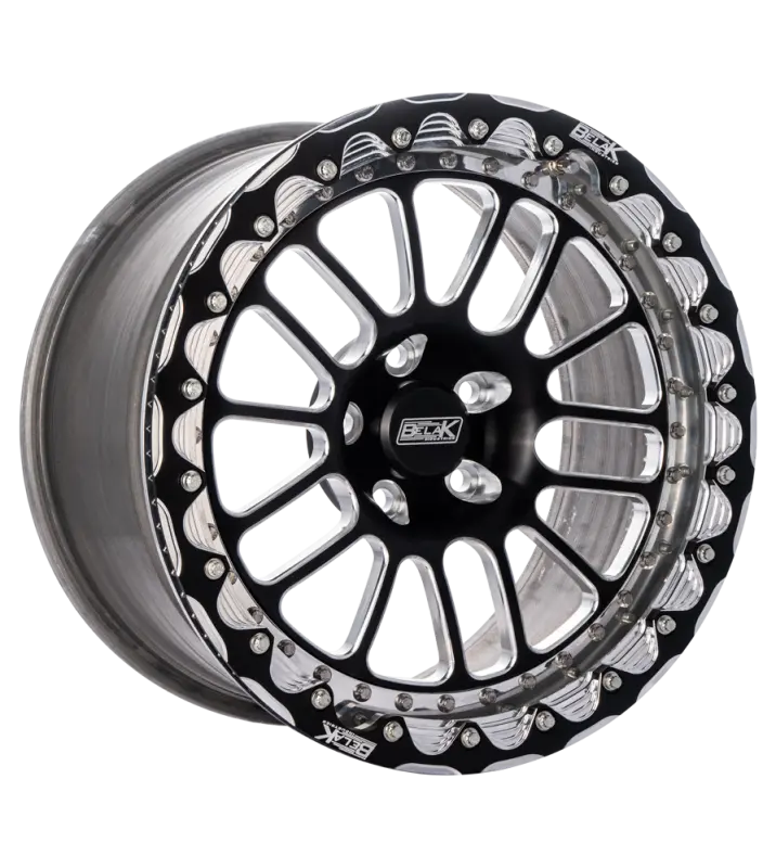 Belak Single Beadlock Wheel – 18X10", 6.75" Backspace, 5X4.75" Bolt Pattern, High Pad Design 1