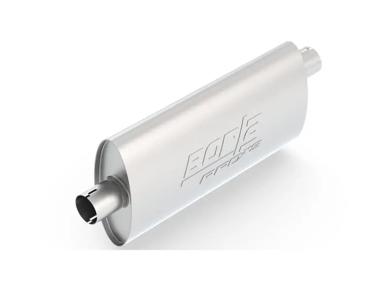 Borla Pro-Xs Oval Muffler – 2.25" Inlet, 19"L × 4"W × 9.5"H, Center/Offset Notched Configuration 1