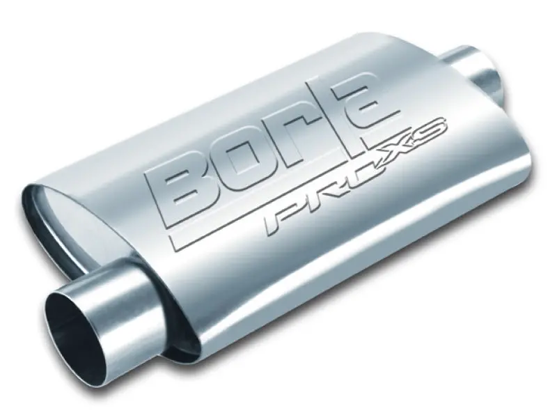 Borla Proxs Oval Muffler – Universal 4" X 9.5" X 14", Center/Offset Design, 3" Inlet/Outlet 1