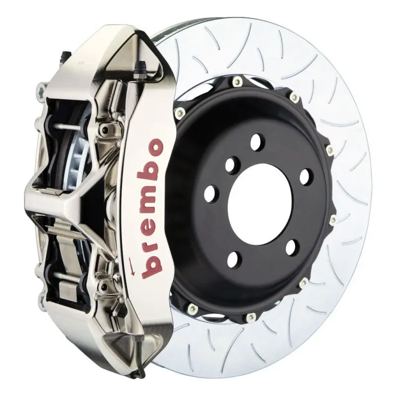 Brembo 00-02 S4/02-05 A4/06-08 A4 Fr Gtr Bbk 6 Pist Billet 355X32 2Pc Rotor Slotted Type3- Nickel 1