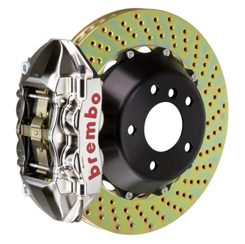Brembo 10-15 Camaro Ss/V6 Camaro Zl1 Rear Gtr Bbk 4 Piston Billet 380X28 2Pc Rotor Drilled- Nickel 1