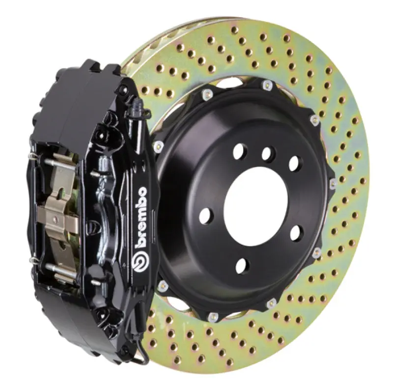 Brembo 15-21 Wrx Front Gt Bbk 4 Piston Cast 2Pc 332X32 2Pc Rotor Drilled-Black 1