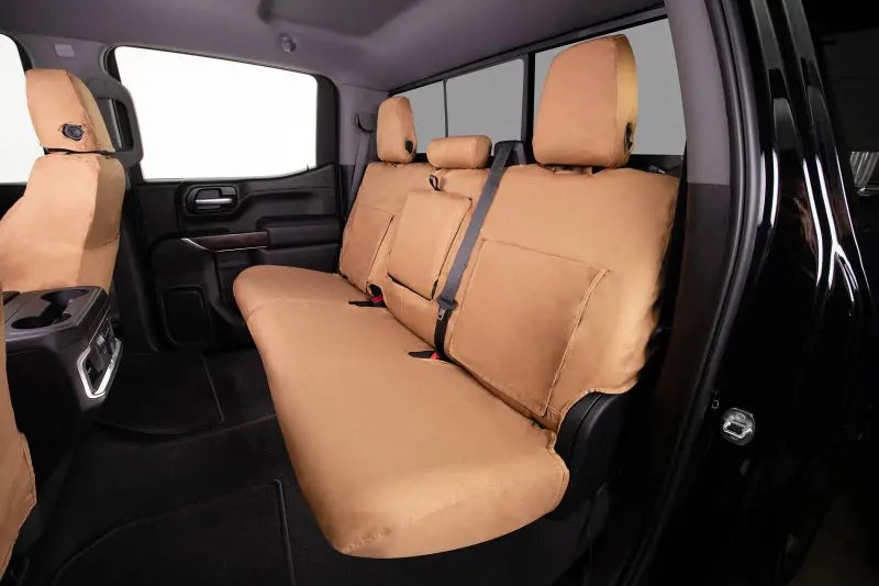 Covercraft Polycotton Seatsaver Covers – Tan, Custom Front Row Fit For 2003–2006 Ford Expedition 1