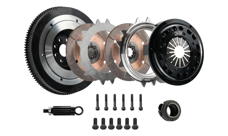 Dkm Ceramic Twin-Disc Mr Clutch Kit With Flywheel For 2000–2006 Bmw M3 (E46), 184Mm, 650 Ft-Lbs Torque Rating 1