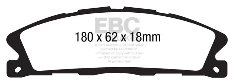 Ebc Extra-Duty Front Brake Pads For 2013+ Ford Explorer 3.5L Twin-Turbo Awd 1