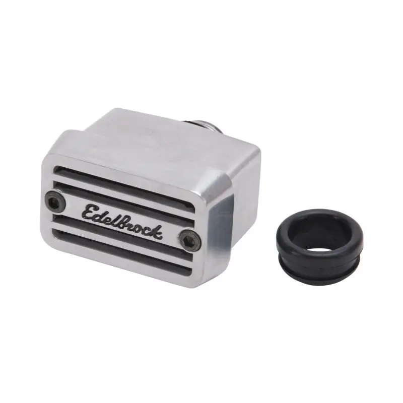 Edelbrock Elite Short-Style Valve Cover Breather – Compact, High-Flow Aluminum Design With Baffle System 1