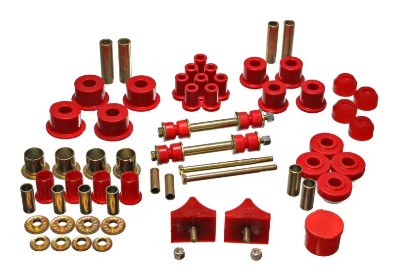 Energy Suspension 66-76 Chrysler A Body - Dart/Demon/Duster/Valiant Red Hyper-Flex Master Bushing Se 1