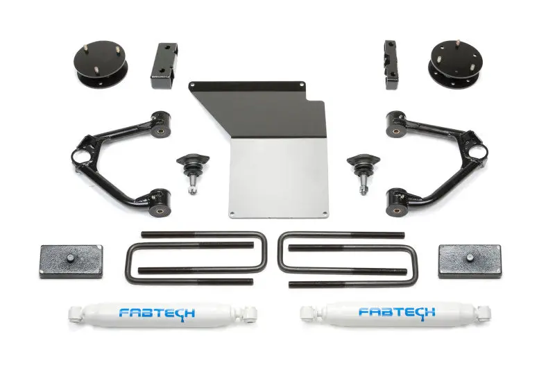 Fabtech 3.5-Inch Budget Uca Lift System With Rear Performance Shocks For 2007–2018 Gm K1500 Trucks 1