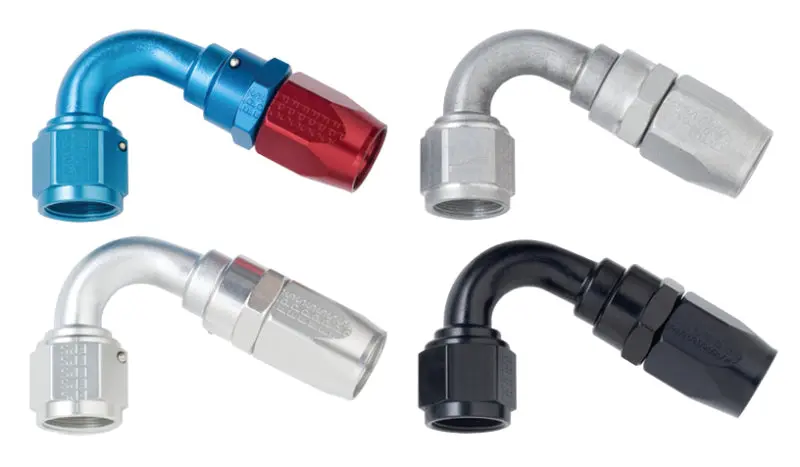Fragola -10An X 120 Degree Power Flow Hose End - Black 1