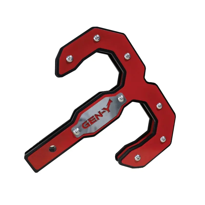 Gen-Y Hulk 2.5 32K Tow Hook 2.5In Shank - Black/Red 1