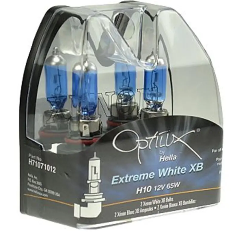 Hella 9006 Xenon White Halogen Bulbs – 12V, 55W, Dual-Pack 1