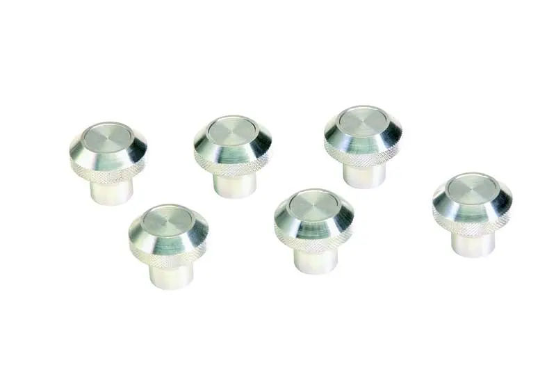 Kentrol Polished Silver Interior Knob Set For 1976–1986 Jeep Cj Models (6-Piece Kit) 1