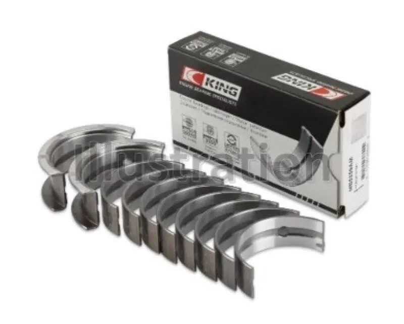 King Engine Bearings Main Bearing Set For Mitsubishi G25B / 4G54 / 4G53 – Oversize +0.50Mm 1