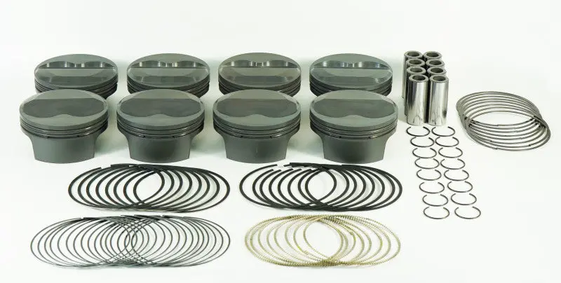 Mahle Ms Forged Piston Kit For Small-Block Chevy 433Ci – 4.155" Bore, 4.000" Stroke, 6.0" Rod, 0.927" Pin, 4Cc Dish, 13.9:1 Cr, 8-Piece Set 1