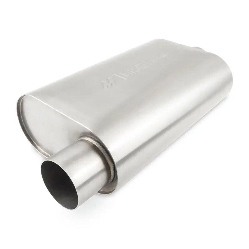 Mishimoto Universal Offset Muffler – 3.0″ Inlet/Outlet, Brushed Finish 1