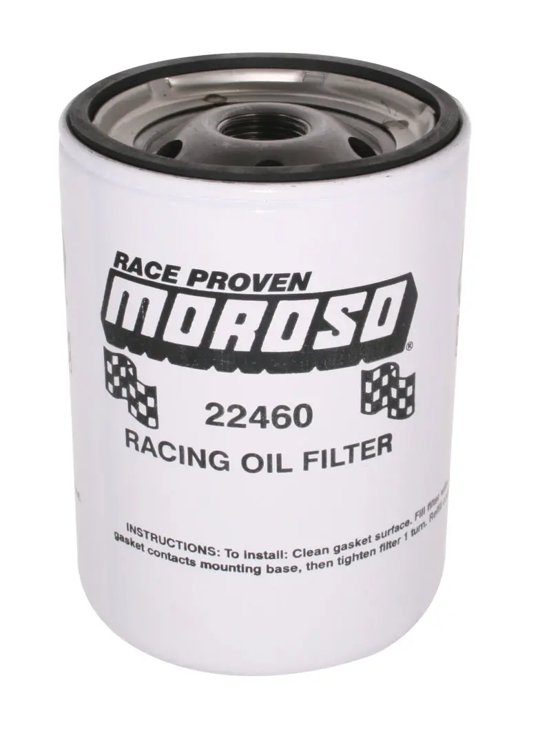 Moroso High-Performance Racing Oil Filter – 13/16" Thread, 5.25" Tall, Fits Chevrolet Small-Block Applications 1