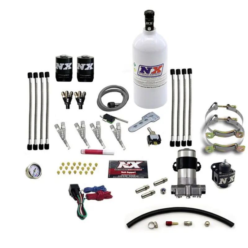 Nitrous Express Vortec 4-Cylinder Pro-Mod Nitrous System – Includes 2.5-Lb Bottle & Tuning Components 1