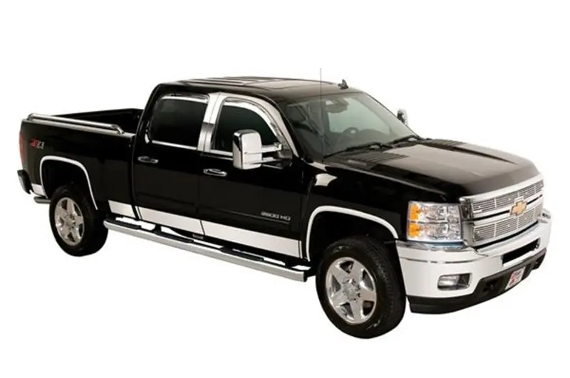 Putco Stainless Steel Rocker Panel Trim – 12-Piece Set For 2009–2014 Ford F-150 Supercrew (5.5' Short Box W/ Flares) 1
